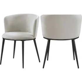 966cream-c Meridian Furniture Meridianfurniture Skylar Collection Modern Contemporary Upholstered Dining Chair