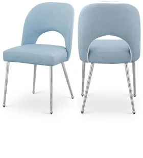 999ltblu-c Meridian Furniture Logan 19.5 Inch W X 22 D 34 H Light Blue