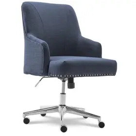 Chr200083 Millwork Holdings Co. Inc. Style Leighton Home Office Chair Sanctuary Blue Twill Fabric 27.25d X 24w