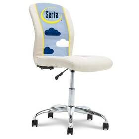 Millwork Holdings Co. Inc. Chr200134 Essential Armless Task Chair Small Desk Chairs With Wheels Inspiration Cream