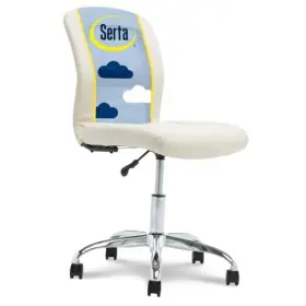 Chr200134 Millwork Holdings Co. Inc. Essential Armless Task Chair Small Desk Chairs With Wheels Inspiration Cream