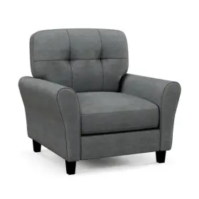 Modern Upholstered Accent Chair Rubber Wood Legs-gray - Color G 655471434771 With