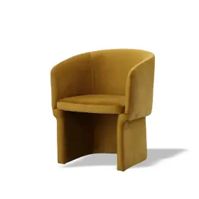 77910 Modrest Vassar - Burnt Umber Velvet Dining Chair