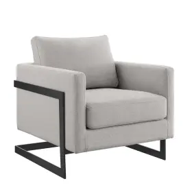 Eei-4391-blk-cam Modway 889654971931 Posse Upholstered Fabric Accent Chair