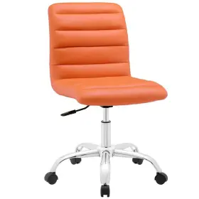 Eei-1532-ora Modway Ripple Armless Mid Back Office Chair In Orange