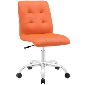 Eei-1533-ora Modway Prim Armless Mid Back Office Chair In Orange