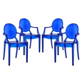 Eei-1769-blu Modway Casper Dining Armchairs Set Of 4