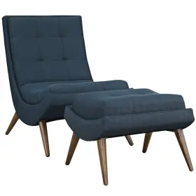 Eei-2143-azu Modway Ramp Upholstered Fabric Lounge Chair Set
