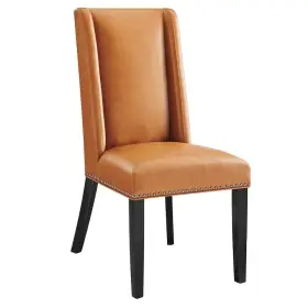 Eei-2232-tan Modway Baron Vegan Leather Dining Chair