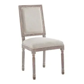 Eei-2682-bei Modway Court Vintage Beige French Upholstered Fabric Dining Side Chair