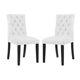 Eei-3472-whi Modway Duchess Vinyl Dining Chair Set Of 2
