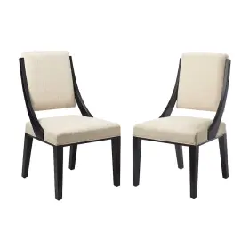 Eei-4553-bei Modway Cambridge Upholstered Fabric Dining Chairs Set Of 2