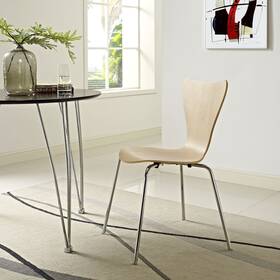 Modway Eei-537-nat Ernie Dining Side Chair In Natural