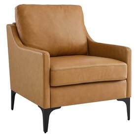 Modway Eei-6022-tan Corland Leather Armchair
