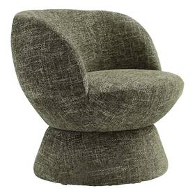 Modway Eei-6863-bas Vesta Chenille Fabric Upholstered Swivel Chair In Basil