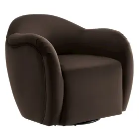Eei-6959-chb Modway Compose Performance Velvet Swivel Armchair
