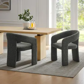 Eei-7224-ant Modway Oslo Dining Accent Chair In Anthracite