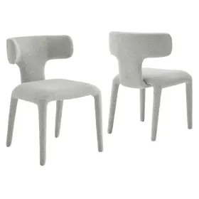 Eei-7230-dov Modway Stellan Curved Back Boucle Upholstered Dining Chair Set Of 2