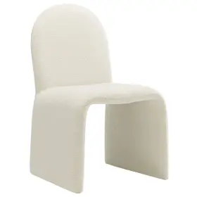 Eei-7231-cre Modway Junia Boucle Upholstered Arch Armless Dining Chair