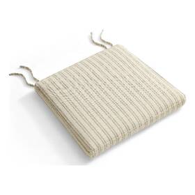 Modway Eei-7507-oas Jax Fabric Dining Chair Seat Cushion In Oatmeal Stripe