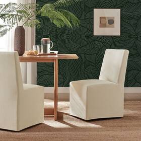 Modway Eei-7528-lin Tessera Upholstered Linen-blend Slipcovered Dining Chair In Linen