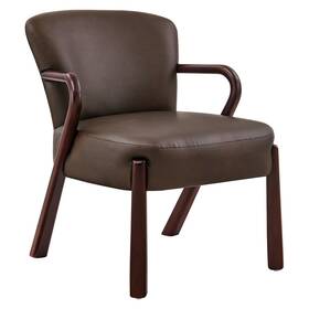 Modway Eei-7529-esp Arden Faux Leather Upholstered Accent Armchair