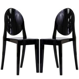 Modway Eei-906-blk Casper Dining Chairs Set Of 2