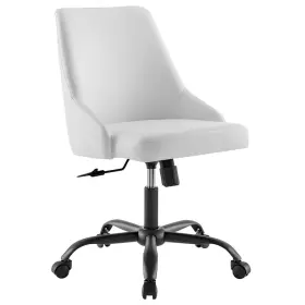 Eei-4372-blk-whi Modway Furniture Designate Swivel Vegan Office Chair Black/white -eei-4372-blk-whi