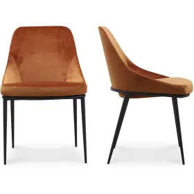 Ej-1034-12 Moes Home Collection Sedona Orange Dining Chair Set Of 2 Ej-1034-12 Moes Home Collection Sedona Orange Dining Chair Set Of 2