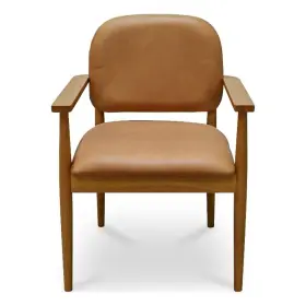 Go-1022-03 Moes Home Collection Norrie Dining Chair Leather Brown