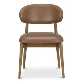 Me-1069-03 Moes Home Collection Ellie Dining Chair Leather Brown