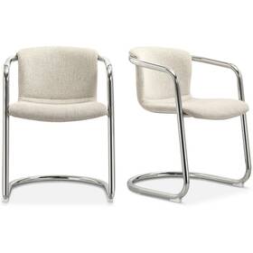 Moes Home Collection Pk-1114-37 Freeman White Dining Chair Set Of 2