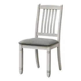 I-1256 Monarch Dining Chair - 38 Inch Height Set Of 2 Upholstered Room Antique Gray