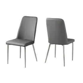 I-1035 Monarch Specialties Dining Chair Set Of 2 Side Upholstered Kitchen R