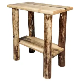 Montana Woodworks 661890424767 Glacier Brown Chair Side Table