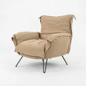 Dl0f55 Moroso 2023 For Diesel Cloudscape Lounge Arm Chair Goose Down Beige 5196 In Clay