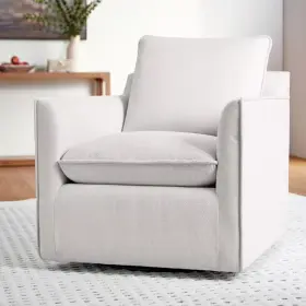 My Texas House 037873943202 Briar Accent Chair Cream Linen