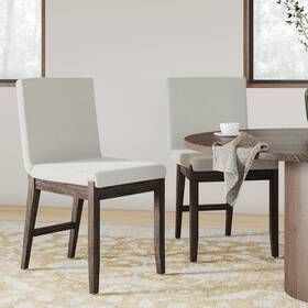 Nathan James 27802-2 Gracie Scandinavian Dining Chair With Cushion Boucle