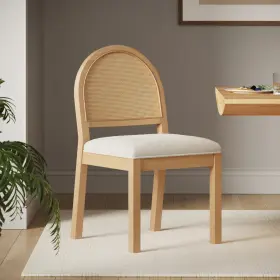 28401 Nathan James Bailey 19 Inch Boucle Dining Chair Upholstered Side Natural
