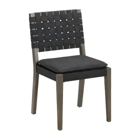 92994814 Nathan James Cohen Faux Leather Dining Chair Black