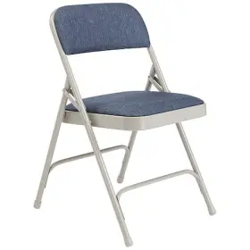 2205 National Public Seating Folding Chair Fabric 29-1/2in H Gray Pk4