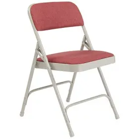 2208 National Public Seating Folding Chair Cabernet 18-3/4 Inch Pk4