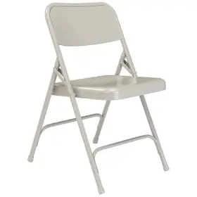 National Public Seating 604747202101 202 Folding Chair Gray 18-1/4 Inch Pk4