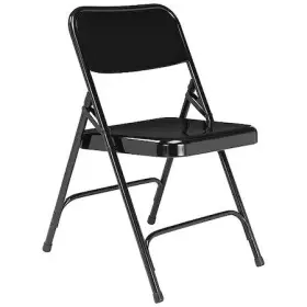 National Public Seating 604747210106 210 Folding Chair Black 18-1/4 Inch Pk4