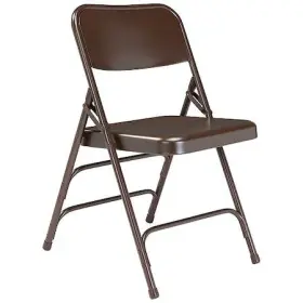 National Public Seating 604747303105 303 Folding Chair Brown Series 300 Pk4
