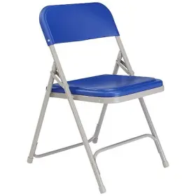 National Public Seating 604747805340 805 Folding Chair Plastic Blue Pk4