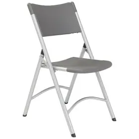 National Public Seating 604747960964 620 Folding Chair Plastic Charcoal Pk4