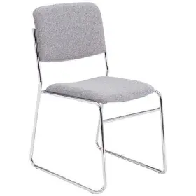 8600 National Public Seating 8652 Stacking Chair Series Fabric Gray