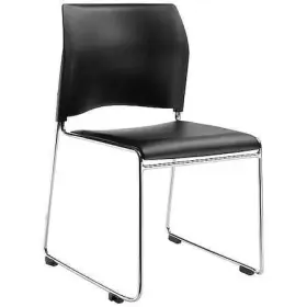 8710-11-10 National Public Seating Stacking Chair Vinyl 30-3/4in H Chrome