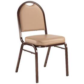 National Public Seating 9201-m Stacking Chair 9200 Series Vinyl Beige